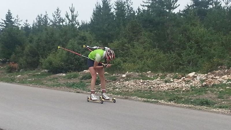 Biatlonac na stazi Žari, foto: PressLider