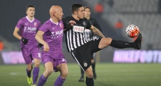 Strelac vodećeg gola za Partizan: Uroš Đurđević, Foto: Marko Metlas / RAS Srbija