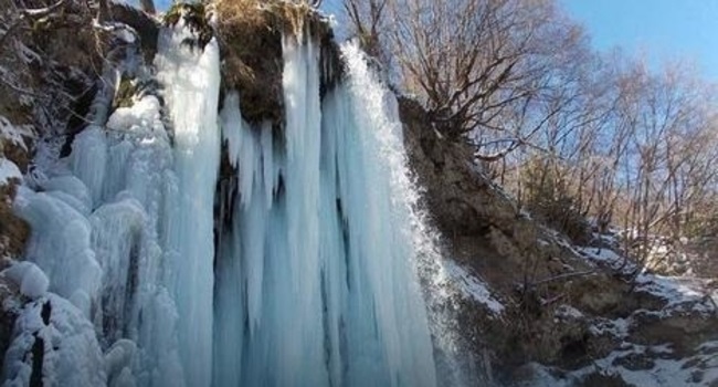 Zaledio vodopad u Gostilju, Foto: privatna arhiva / RAS Srbija