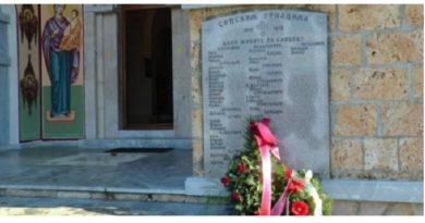 Otkrivena spomen ploča sa imenima ratnika iz Krive Reke od 1912. do 1918. godine Otkrivena spomen ploča sa imenima ratnika iz Krive Reke od 1912. do 1918. godine