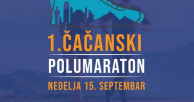 VAŽNA OBAVEŠTENJA za PRVI ČAČANSKI POLUMARATON VAŽNA OBAVEŠTENJA za PRVI ČAČANSKI POLUMARATON