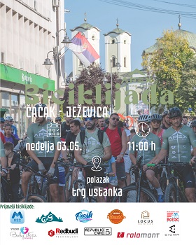 U NEDELJU 3.MAJA TRADICIONALNA BICIKLIJADA